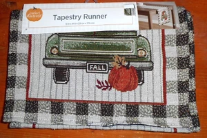 Perfect Harvest Tapestry Runner 13X68 Happy Harvest Fall - Picture 1 of 3