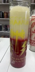 Stumpenkerze Chango weiß/rot - Bild 1 von 1