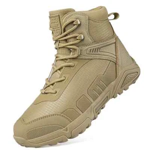Men's Outdoor Non Slip Hiking Boots Desert Combat Ankle Boots Work Safty Shoes - Picture 1 of 27