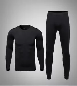 Mens Clothing Thermal Thermos Underwear Long Johns Underware Set for Cycling Ski - Picture 1 of 16