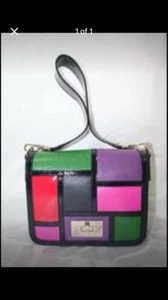 Kate Spade Unique, Leather Color Block Shoulder Hand Bag Women’s - Picture 1 of 1