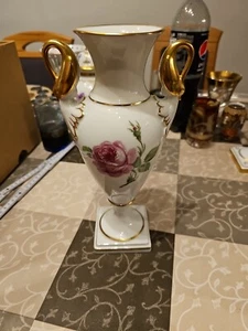 Amphoren Vase Blumenmotiv GOLD, AK Kaiser Porzellan TOP Vase2 - Bild 1 von 9