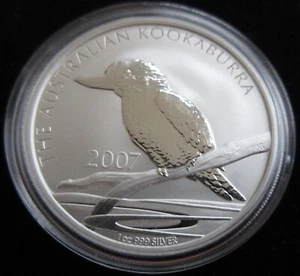 MDS AUSTRALIA AUSTRALIA 1 DÓLAR 2007 "CUCABURRA", 1 ONZA PLATA #Y - Imagen 1 de 2
