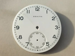 Zenith Enamel Original Dial 20s 30s 40s Porcelain - Picture 1 of 7