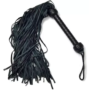 BDSM Cuero de Vaca Genuino Cuero Grueso Flagger 75 Colas Látigo de Impacto Pesado y Espeluznante - Imagen 1 de 3