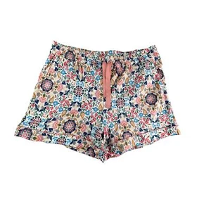 Vera Bradley Pajama Shorts Large 12-14 Multicolor Floral Sleep Pockets Knit NWT - Picture 1 of 9