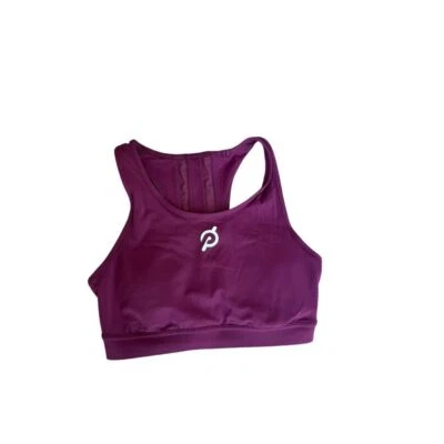 Sujetador deportivo Peloton granate talla pequeña estampado de cebra Foto 1 de 4