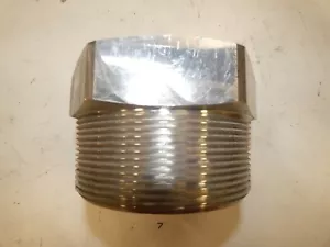 4" MNPT x 2" FNPT 50# 316SS Reducer Hex Bushing - Picture 1 of 6