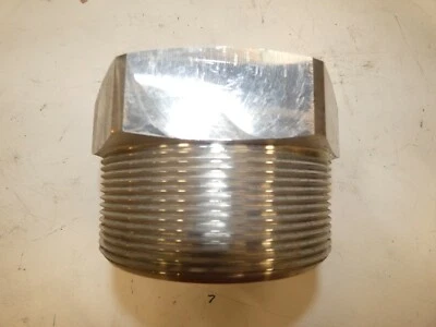 4" MNPT x 2" FNPT 50# 316SS Reducer Hex Bushing - Image 1 of 4