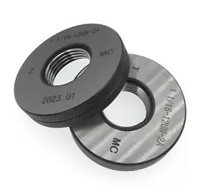 Anello filettato calibro 1" 1/16-12 UN 2A anello filettato calibro GO NOGO 1 1/16-12 UN - Foto 1 di 5