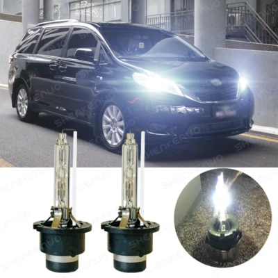 Juego de 2 bombillas de faros de xenón HID de 6000K para Toyota Sienna 2011-2018 Foto 1 de 4
