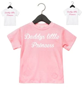 Camiseta Princesa Papá Pequeña, Regalos Divertidos para Niñas Hija Idea Cumpleaños - Imagen 1 de 5