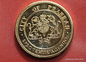 * 1984-5 VICTORIA 150th COMMEMORATIVE MEDAL BRIM CITY OF PRAHAN #AB066 - Picture 1 of 9