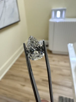 2.38 Carat Pear Cut Loose Natural Diamond H Color SI2 Clarity GIA Certified - Image 1 of 4