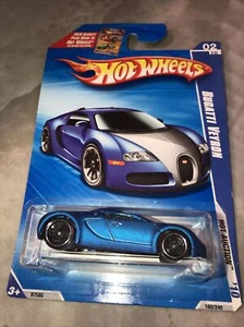 Hot Wheels - Bugatti Veyron - blau Satin - 2010 heiße Auktion 2/10 HW2 - Bild 1 von 3