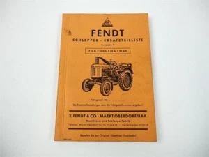 Fendt F15G F15GH F20G F20GH Schlepper Ersatzteilliste 1953 - Bild 1 von 1