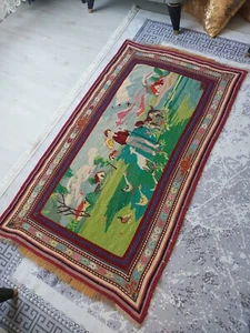 France Antique Rug, Nature and Animal Garden Carpet Rug, Tapestry Special Rug - Bild 1 von 20