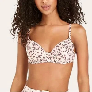 WeWoreWhat Tortoise Shell Lydia Underwire Bikini Top NEW Size Large - Picture 1 of 8