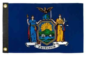 New York 12x18in Boat Flag New York NY State ATV Motorcycle Boat Decor Flag - Picture 1 of 5