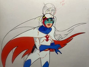 GATCHAMAN Animation Cel ANIME Cels  Vtg Production Art  SCIENCE NINJA TEAM X1 - Picture 1 of 2