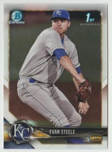 2018 Bowman Chrome Prospects #BCP245 Evan Steele Kansas City Royals - Picture 1 of 2