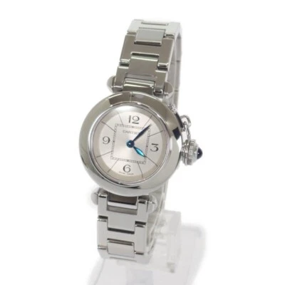 Reloj CARTIER Miss Pasha Acero Inoxidable Cuarzo Esfera Plateada Damas ISY Foto 1 de 4