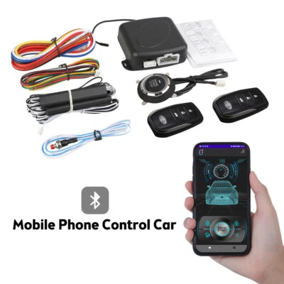 Keyless Entry Engine Start Alarm System Push Button Remote Starter Stop Car SUV - Image 1 of 4