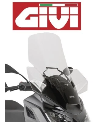 PARABREZZA TRASPARENTE GIVI PER PIAGGIO MP3 310 2024 2025 83,5 x 70 cm (H x L) - Immagine 1 di 4