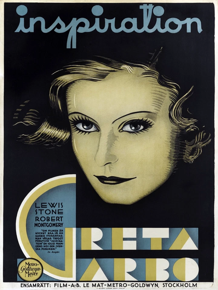 Wall Decoration Poster.Home Room deco design.Greta Garbo Inspiration movie.11727 - Image 1 of 1