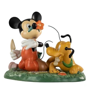 Disney Impressions Mickey & Friends Mickey and Pluto Gardening Figurine 4004039 - Picture 1 of 17
