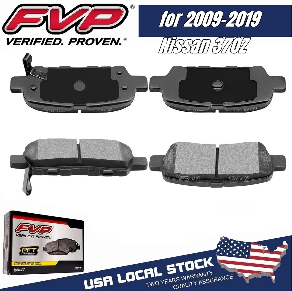 Rear Ceramic Carbon Fiber Brake Pads for 2009-2019 Nissan 370Z - Изображение 1 из 2