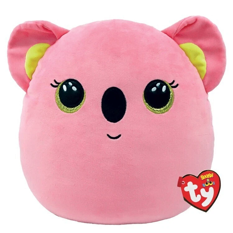 TY Beanies Squish a Boos POPPY Pink Koala Squish 25cm TY39226 ** - image 1 of 1