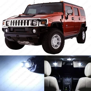 13 x White LED Interior Light Package For 2002 - 2009 Hummer H2 + PRY TOOL - Picture 1 of 8