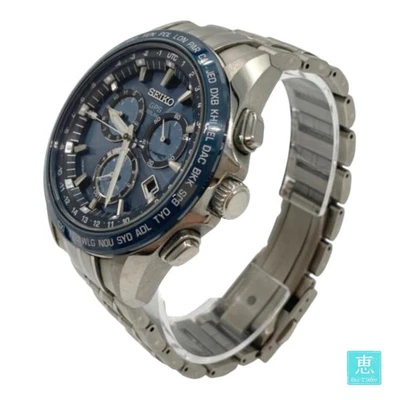 Reloj solar para hombre SEIKO Astron SBXB005 8X82-0AB0 esfera azul usado Foto 1 de 4