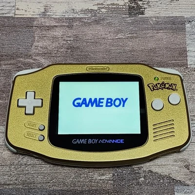 GameBoy Advance IPS Backlit Pokemon Center Gold Edition New Shell - Tested! - Image 1 of 4