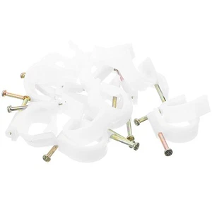 50 Pcs Pipe Hook Electrical Staples Cable Mounting Clips - Picture 1 of 12