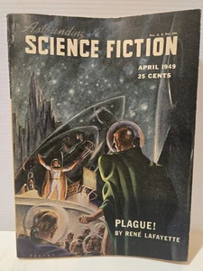 ASTOUNDING SCIENCE FICTION Apr 1949 - Rene Lafayette - Plague! + Sturgeon & More - Picture 1 of 5