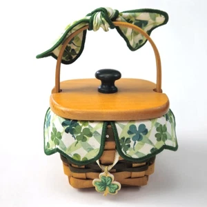 1999 LOTS OF LUCK BASKET SET:  SHAMROCK ST. PATRICK'S FAMILY SIGNED    JR - Picture 1 of 5