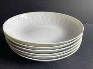 Rosenthal Studio Line LOTUS White Pure 8" SOUP BOWLs Set Of 6 Germany Porcelain - Bild 1 von 5