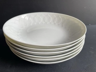 Rosenthal Studio Line LOTUS Blanco Puro 8" Juego de 6 Cuencos de Sopa Alemania Porcelana Foto 1 de 4