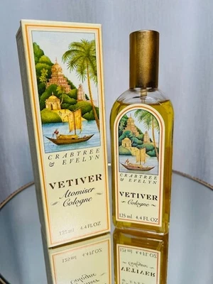 Vetiver Crabtree Evelyn 125 ml Eau de Cologne vintage años 80. Foto 1 de 4