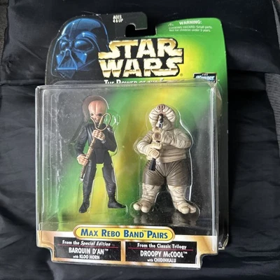 Star Wars POTF Max Rebo Band Barquin D'an Droopy McCool 1998 daños en el paquete  Foto 1 de 4