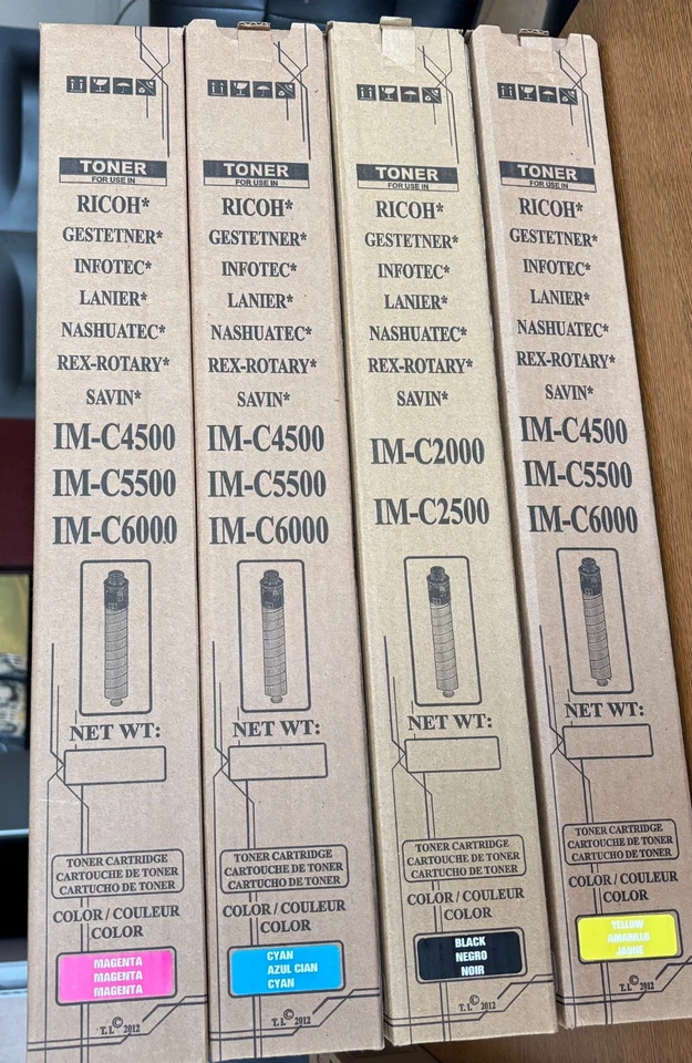 Tóner para Ricoh Savin IM C4500 IM C5500 IM C6000 (CMYK,4) Foto 1 de 1