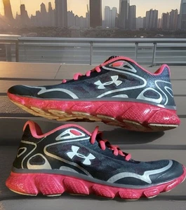 Under Armour Women's Running Shoe pink grey 1241979 029 Size 7 EXCELLENT - Picture 1 of 14