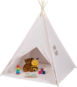 Tenda per Bambini, Capanna Indiana Da Gioco Con Tappetino, Giocattolo Interni E - Foto 1 di 12