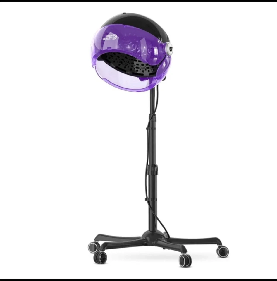 Ionic Hooded Dryer - 1875W Bonnet Hair Dryer - Sit Under Hair Dryer For Home And - Image 1 of 3