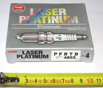 4x NGK PFR7B Laser Platinum Spark Plugs No. 4853 Made in Japan - Image 1 of 4