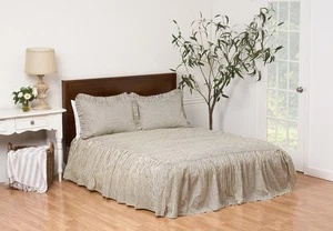 Ruffle Ticking Queen Cover - Picture 1 of 1