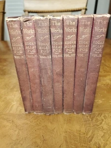 1902 Works of Edgar Allan Poe - Richmond Edition 7 Volumes of the Set-  Lovell - Bild 1 von 6
