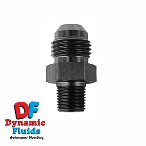 (AN6) -6 auf 1/8" NPT gerade Aluminium Adapter Fitting eloxiert schwarz  - Bild 1 von 1